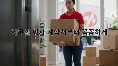 사무실 이사, 계약서부터 꼼꼼하게!
