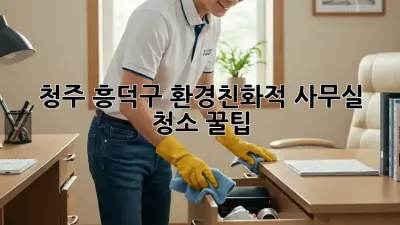 청주 흥덕구🌱 환경친화적 사무실 청소 꿀팁! ✨